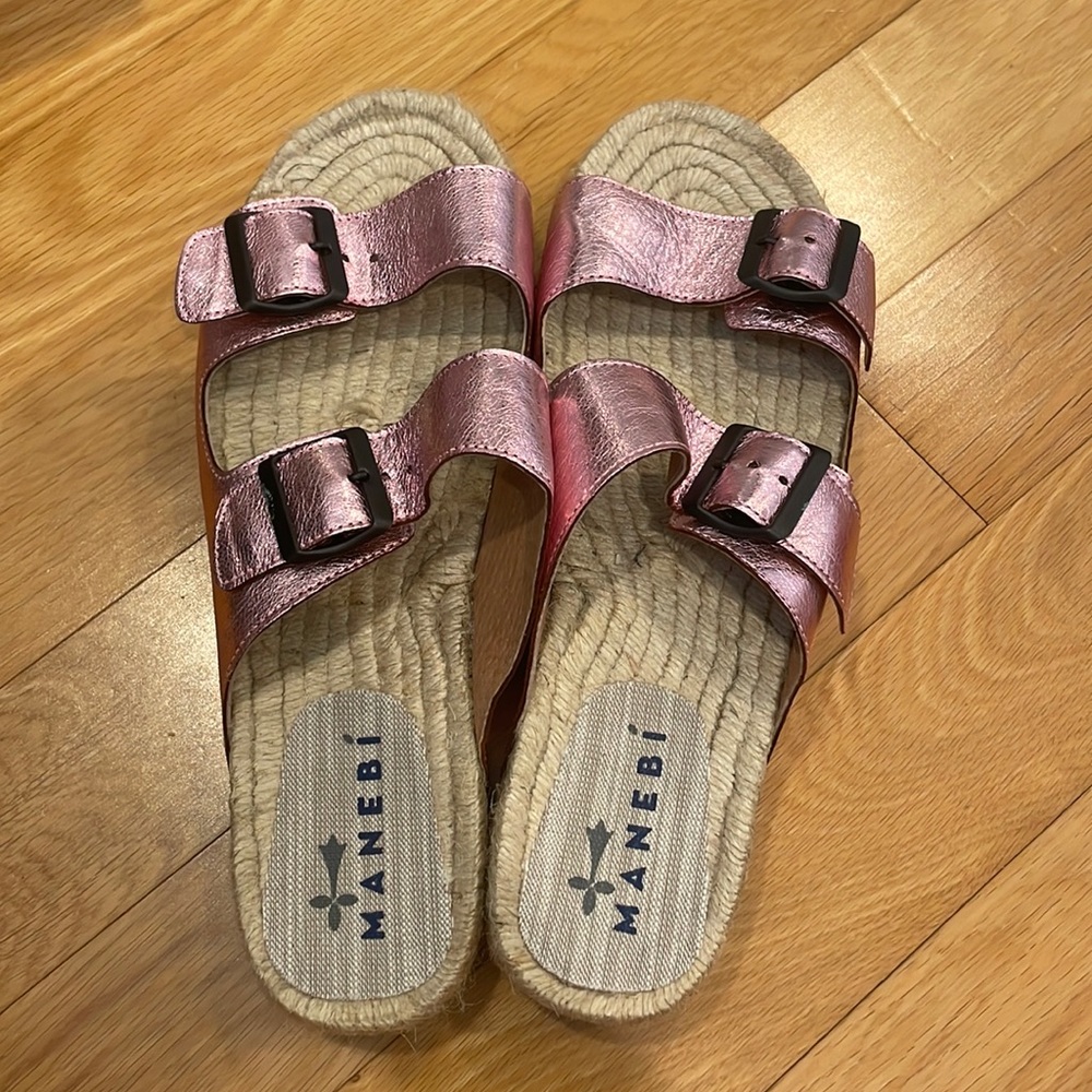 Manebi Espadrille Slides